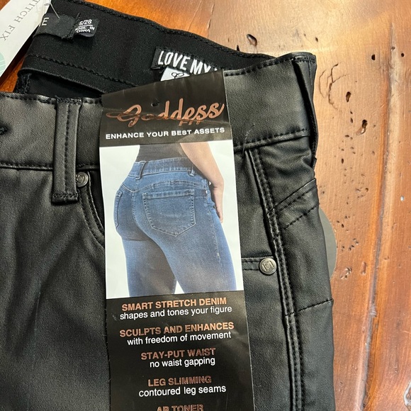 One5One Pants - Brand new with tags smart stretch denim One5One black pants size 6/28